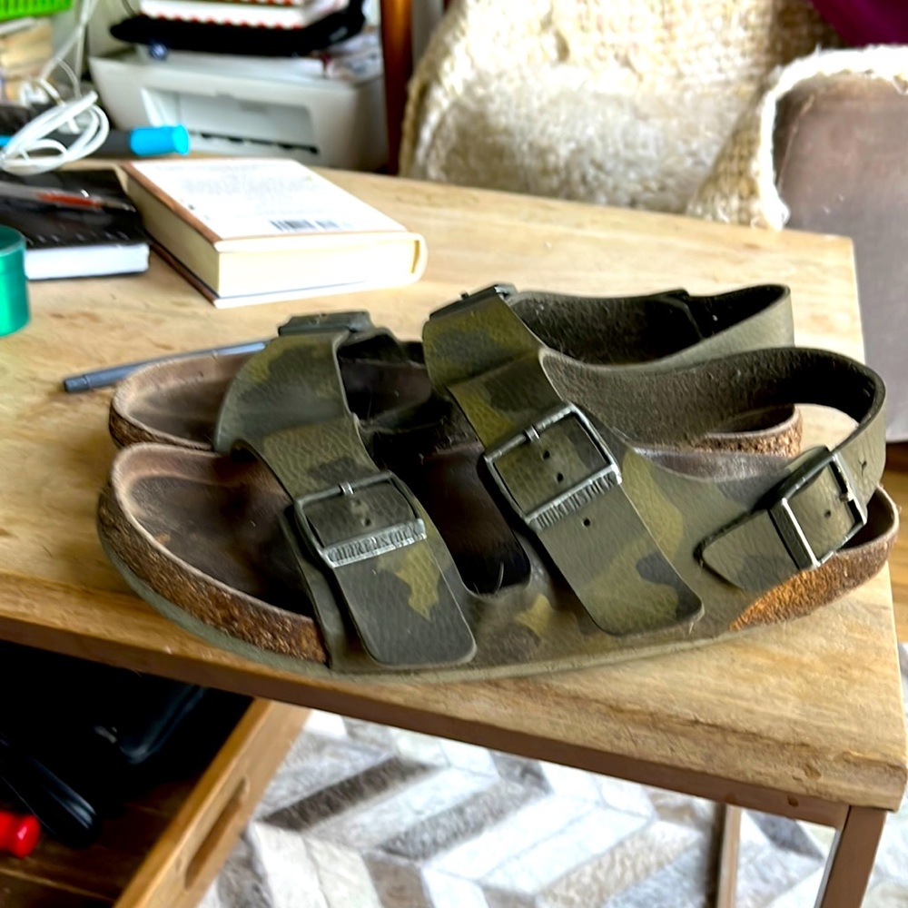 Camouflage Birkenstock with healed strap(Limited Edition !!)